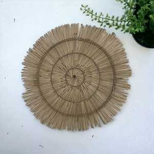 Decoración de pared de jardín de casa moderna ecológica Bohemia natural colgantes de pared decorativos de algas marinas tejidas a mano en forma y color personalizados - Product Image 5