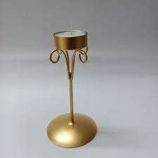 Bougie décorative de mariage, support de pilier, pot à bougie de style classique avec finition en nickel, vente en gros en vrac - Product Image 3