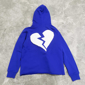Nouveau pull à capuche personnalisé pour hommes 100% coton de haute qualité éponge française vierge goutte épaule bouffée impression à capuche pour hommes - Product Image 6