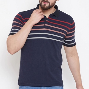 Camiseta de Hombre de Manga Corta, de Secado Rápido, 100% Algodón Tejido, Corte Regular, Color Azul Marino, Rojo y Gris - Product Image 1