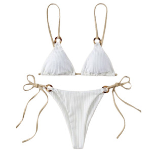 Traje de Baño de Verano de Alta Calidad, Bikini Triangular con Estampado Animal, Espalda Descubierta, de Secado Rápido y Transpirable para Mujer - Product Image 3