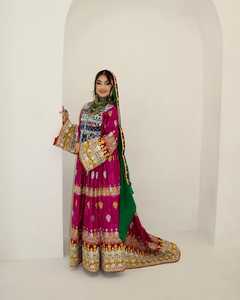 Fabricantes al por mayor, ropa afgana personalizada para mujer, vestidos, vestido étnico Tribal, vestido tradicional afgano para regalo de fiesta de boda - Product Image 4