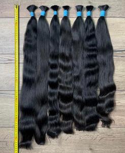Venta al por mayor de pelo indio a granel, pelo indio crudo, pelo liso Natural ondulado, pelo crudo a granel - Product Image 3