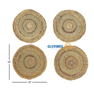 Meilleure collection 2025 assiette de table décorative en jute jonc de mer décor de cuisine décorations artisanales traditionnelles pour la maison - Product Image 2