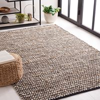 Tapis de salon de luxe 100% jute et coton Tapis de sol tissés faits à la main à vendre