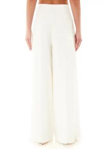 Women's Spring Flat Casual Formal Full-Length Skinny Cotton Straight Trousers Elastic Waist Closure Twice Breathable Woven - Product Image 4