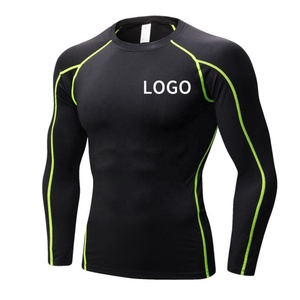 Hot Selling <b>Men</b> Custom Size Comfortable <b>Compression</b> Fitness Rash Guard Cheapest Customized Rashguard <b>Shirts</b> - Product Image 4