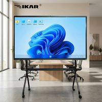 Pizarra Interactiva LCD 4K de 65-85 Pulgadas, Pantalla Táctil de 40 Puntos, Cámara Integrada de 4800W, Android 12/13, para Aulas y Reuniones, Metálica
