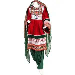 Gaun Tradisional Afghan untuk Wanita, Gaun Tradisional Afghan, Pesta Kutchi, Etnis Vintage, Suku Banjara, Cantik