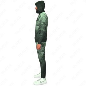 Survêtements deux pièces unisexe personnalisé Ensembles de jogging léger, respirant et sans couture Pantalons cargo Survêtements Pantalons de survêtement à capuche personnalisés - Product Image 4