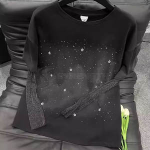 เสื้อสเวตเชิ้ตผู้ชายประดับเพชร ผ้าเนื้อนุ่มสบาย สไตล์ลำลองสำหรับแฟชั่นสตรีทสมัยใหม่ เสื้อสเวตเชิ้ตผู้ชายประดับเพชร - Product Image 6