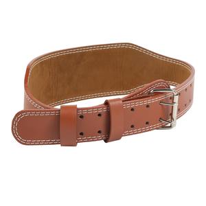 เข็มขัดออกกำลังกายหนัง PU สีน้ำตาลสำหรับผู้ชาย, เข็มขัดฝึกยกน้ำหนักยกน้ำหนักยกน้ำหนักม้านั่งหมอบกดไหล่การฝึกหนัก - Product Image 6