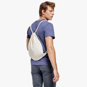 Sacche Sportive Personalizzate in Cotone ed Ebast con Coulisse per Merchandising Promozionale - Product Image 2
