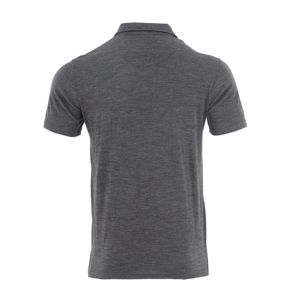 Polos de lana ligeros y antiolor para hombre, Polo de manga corta de lana de color sólido para hombre - Product Image 2