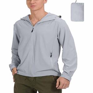 Chaqueta de lluvia cómoda ligera de alta calidad para hombres Chaqueta de lluvia transpirable hecha en fábrica para hombres para invierno - Product Image 1