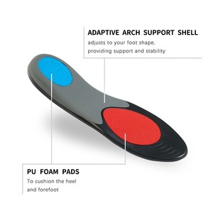 PU Arch Support Sports Comfort Insoles Breathable Shock Absorption <b>Inserts</b> <b>for</b> Running Walking Hiking Work Shoes - Product Image 1