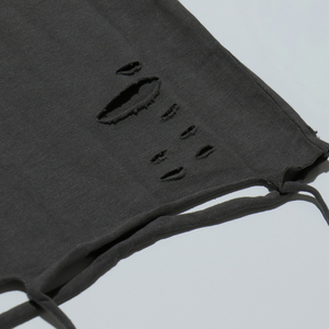 Chaud hommes qualité vierge t-shirts en détresse t-shirt pour hommes nouveau Design surdimensionné hommes goutte épaule Logo personnalisé en détresse t-shirt - Product Image 5