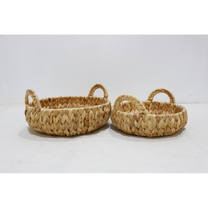 Usine de plateau de jacinthe d'eau rectangle fait à la main à un seul niveau pour la décoration de salle de bain - Product Image 3