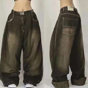 Jean en denim personnalisé extensible doux | pantalon ample brodé respirant unisexe pour les activités décontractées - Product Image 5