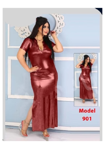 Abaya de danse orientale en gros - Modèle 901 Robe en Lycra métallisé disponible en plusieurs couleurs (taille unique) - Product Image 6
