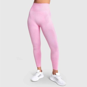 Venta al por mayor de fábrica Pantalones de yoga Control de barriga Mujeres Leggings de cintura alta Secado rápido Leggings de yoga diarios personalizados - Product Image 1