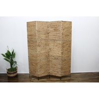 Paravent Art Déco Pliant Écologique en Jacinthe d'Eau Fait Main – Taille et Couleur Personnalisables, Origine Vietnam