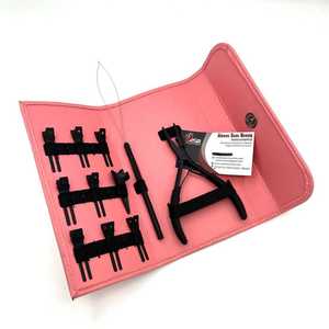 Pince à microbilles noires mates pour extensions de cheveux, outil de beauté avec impression de logo personnalisée, service OEM - Product Image 1