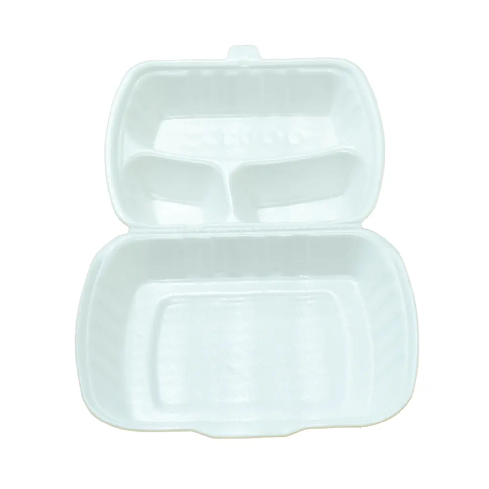 Fast Delivery Wholesale Lunch Foam Food Box 1-2-3 compartments Take Away Made Foam Food Container In Vietnam