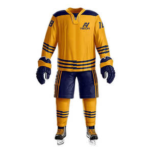 Uniforme de Hockey sobre Hielo Personalizado Profesional 2026, Ligero, de Manga Larga, para Jugador - Product Image 1