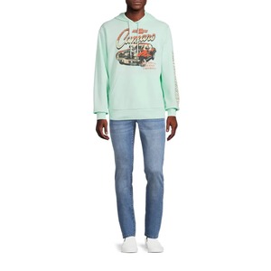 Sweats à capuche de sérigraphie en coton éponge français personnalisés Flare avec panneaux Street Wear Sweats à capuche pour hommes lavés à l'acide - Product Image 3