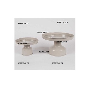 Lot de 2 supports à gâteaux de différentes tailles Trending Design Round Shape Cake Chocolates Server du fabricant en Inde - Product Image 2