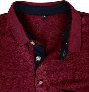 Confortable séchage rapide affaires décontracté polos hommes mode à manches courtes T-Shirts Polo tricoté Golf Polo pour hommes - Product Image 5