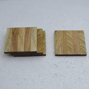 Sous-verres ronds en noyer blanc et marron personnalisés de haute qualité Ensemble de sous-verres en bois de style classique pour la maison et le bureau - Product Image 6