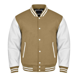 Chaquetas de béisbol cálidas de invierno de alta calidad Chaquetas de béisbol con cierre de botón personalizado disponibles a un precio razonable Personalizado - Product Image 1