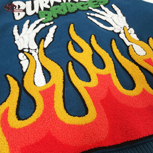 Veste d'hiver unisexe taille XL pour hommes haute qualité laine soie décontractée collège baseball universitaire support personnalisé chenille broderie - Product Image 1