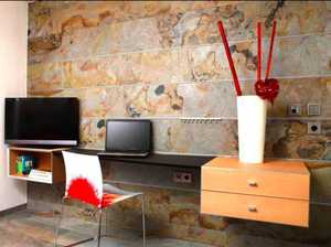 Chapa fina flexible de piedra natural Chapa de piedra natural Piedra de pizarra interior Acabado natural Tamaños 61x122cm 122x244cm - Product Image 3