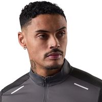 Sudadera Deportiva de Manga Larga con Cierre de Cremallera para Hombre, Ropa Deportiva para Gimnasio, Absorbe la Humedad, para Correr, Fitness y Actividades Deportivas