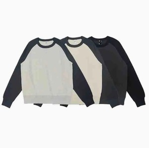 Premium Product RRI-MSS-24 Haute qualité coton Polyester français éponge manches raglan hommes sweat Street Wear respirant - Product Image 4
