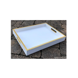 Vente en gros Plateau imprimé Produit solide Plateau imprimé Plateau de service Thé Café Plateau de meilleure qualité Fait à la main Nouveau design Forme Rectangle - Product Image 2