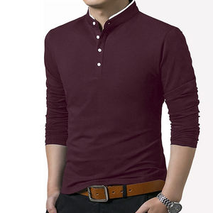 Polo de manga larga para hombre con logotipo personalizado de alta calidad 2023, camiseta de moda para niños, camisetas de manga larga, Maju Industry, soporte OEM - Product Image 4