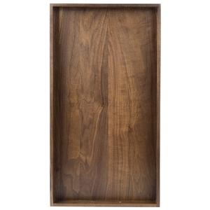 Juego de bandejas de madera de buena calidad en color Acacia cálido con forma redonda y estilo atemporal, ideal para uso diario - Product Image 1