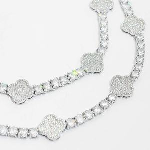 Qualité supérieure D Couleur Moissanite Diamant 925 Sterling Silver Tennis Chaîne Fine Colliers Pour Femmes bijoux Toute Occasion - Product Image 5