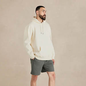 Personnalisé Couleur Unie 100% Coton Hoodies Surdimensionné Cordon Pull Pull Streetwear pour Hommes Femmes Délavé pour l'Hiver - Product Image 6