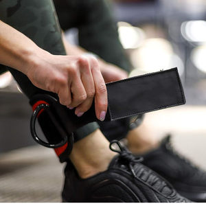 Custom Adjustable Neoprene Non-Slip Unisex Ankle Strap with <b>Hook</b> and Loop for <b>Cable</b> Machines-Wholesale rate OEM 2025 - Product Image 2