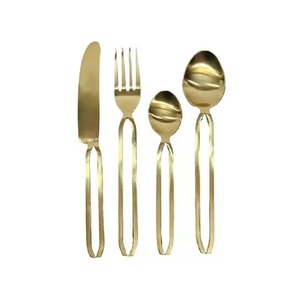 Ensemble de couverts en résine avec poignée antidérapante et acier miroir résistant à la chaleur pour la maison et l'hôtel - Product Image 3