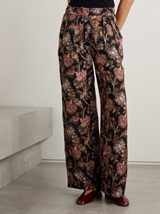 Pantalones de mujer de lana de oveja tejida a cuadros, de corte holgado, con pierna acampanada, antipilling, con bolsillo con cremallera antipérdida, cordón y cintura elástica - Product Image 2