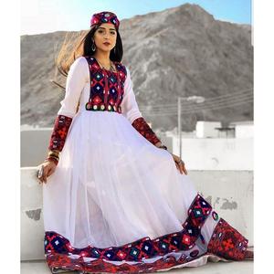 Femmes faites à la main afghanes soie velours Charma Dozi Kuchi robe nouvelle fête indienne et pakistanaise et tenue quotidienne en gros disponible - Product Image 4