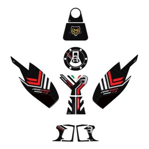 Set di Adesivi 3D Personalizzati per Moto Aprilia RS 660 Rossa 2020-2025 per Decorazione - Product Image 1
