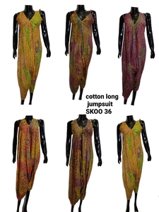 SK NOOR AND SONS présente une combinaison bohème en coton pour femme, une barboteuse longue, une coupe ample décontractée, une tenue de festival hippie - Product Image 4