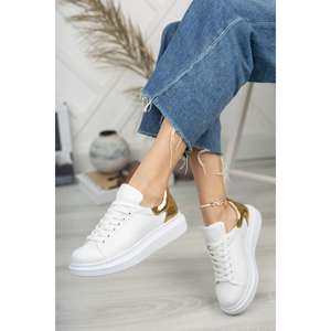 Ramer Ch259 Abt Specchio Chaussures Femme Blanc/or - Product Image 5